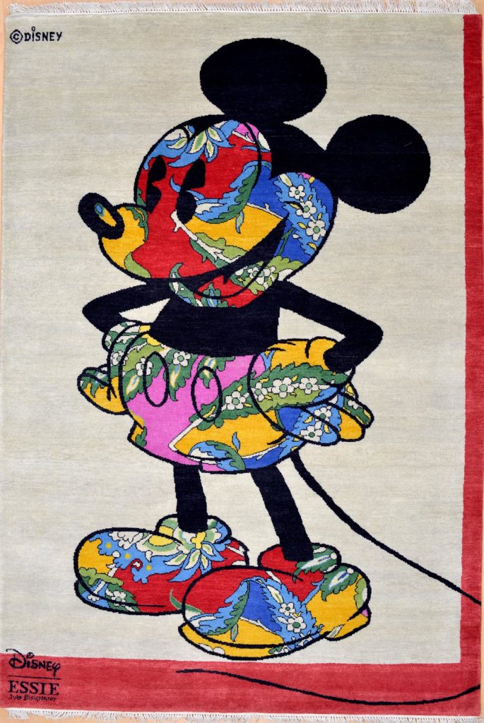 Handmade Disney Mickey Mouse Original at Essie carpets Mayfair London