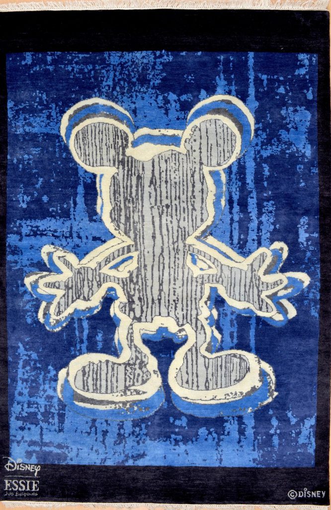 Handmade Micky Mouse Original at Essie carpets Mayfair London