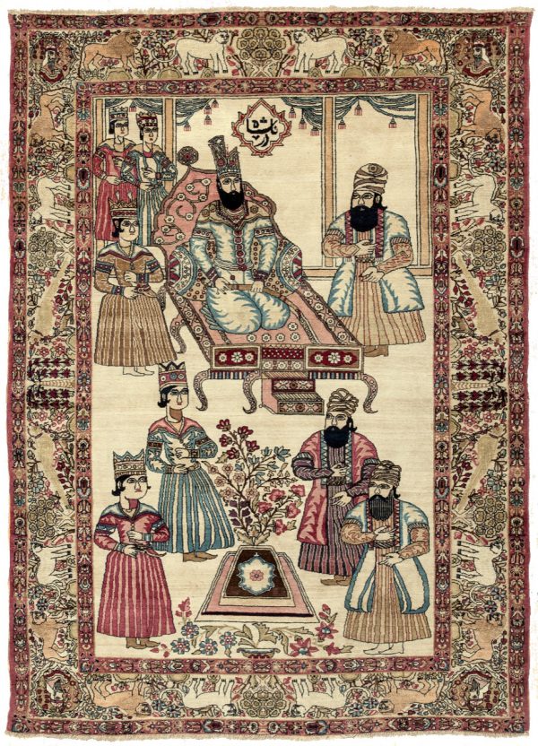 Signed, Persian Ravar Kerman  Rug at Essie Carpets, Mayfair London