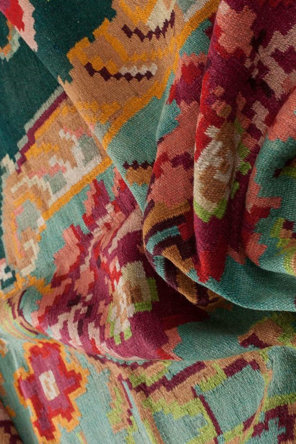 Colourful Turkish Kilim at Essie Carpets, Mayfair London
