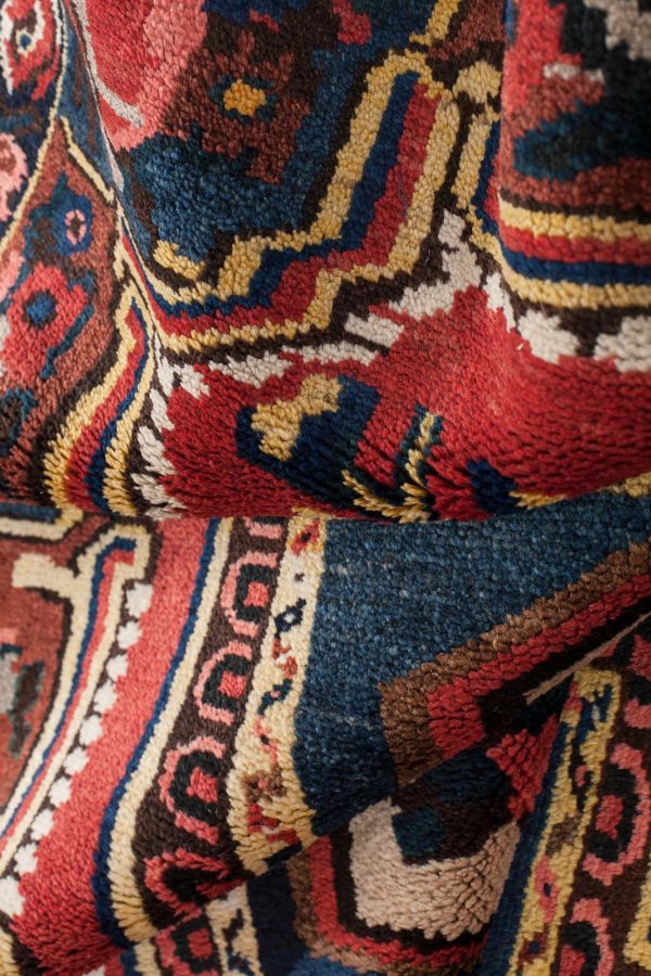 Old Persian Bakhtiari Gol Farangi Rug at Essie Carpets, Mayfair London