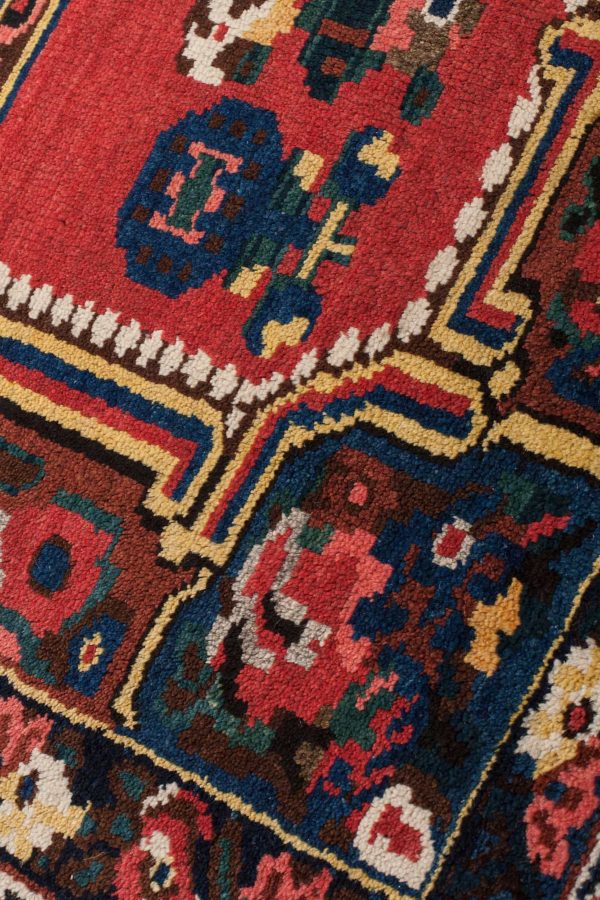 Old Persian Bakhtiari Gol Farangi Rug at Essie Carpets, Mayfair London