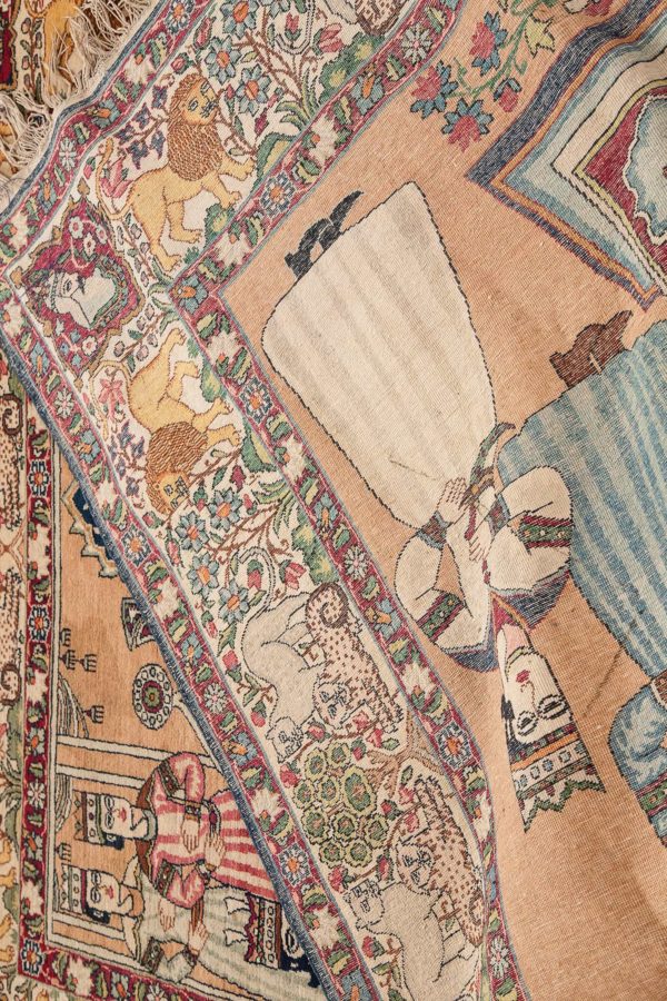 Persian King, Fine, Signed Antique Persian Kerman Rug at Essie Carpets, Mayfair London
