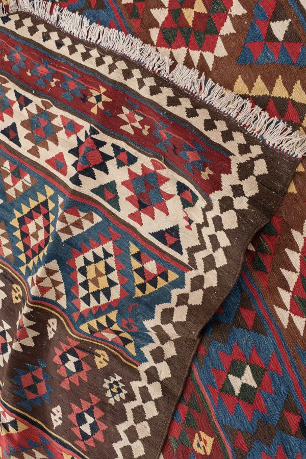 Very fine, magnificent, old  Kilim at Essie Carpets, Mayfair London