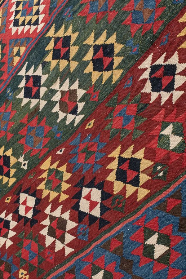 Very fine, magnificent, old  Kilim at Essie Carpets, Mayfair London