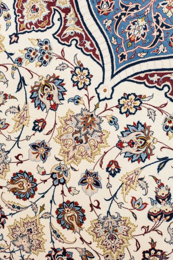 Fine Persian Esfahan Unique pair of Exquisite design Carpet at Essie Carpets, Mayfair London