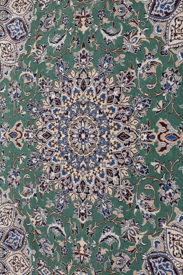 Extremely Fine, Signed Persian Nain Carpet at Essie Carpets, Mayfair London