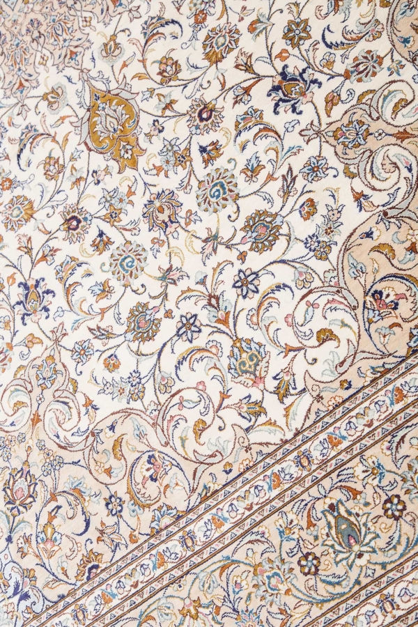 Fine Signed Persian Kashan Rug at Essie Carpets, Mayfair London