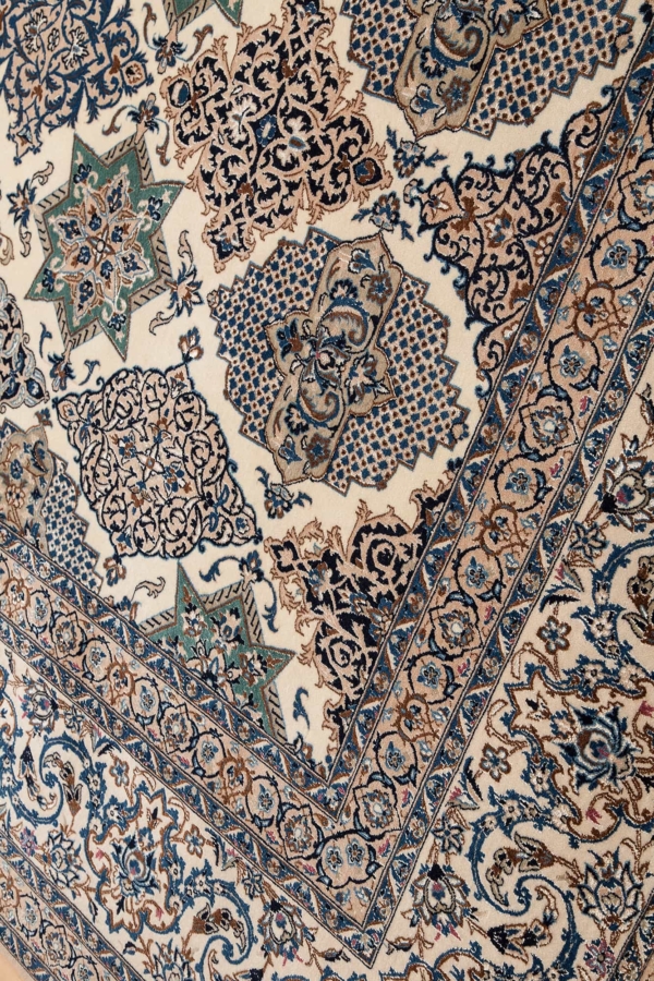 Very Fine, Decorative and Rare Persian Nain Carpet at Essie Carpets, Mayfair London