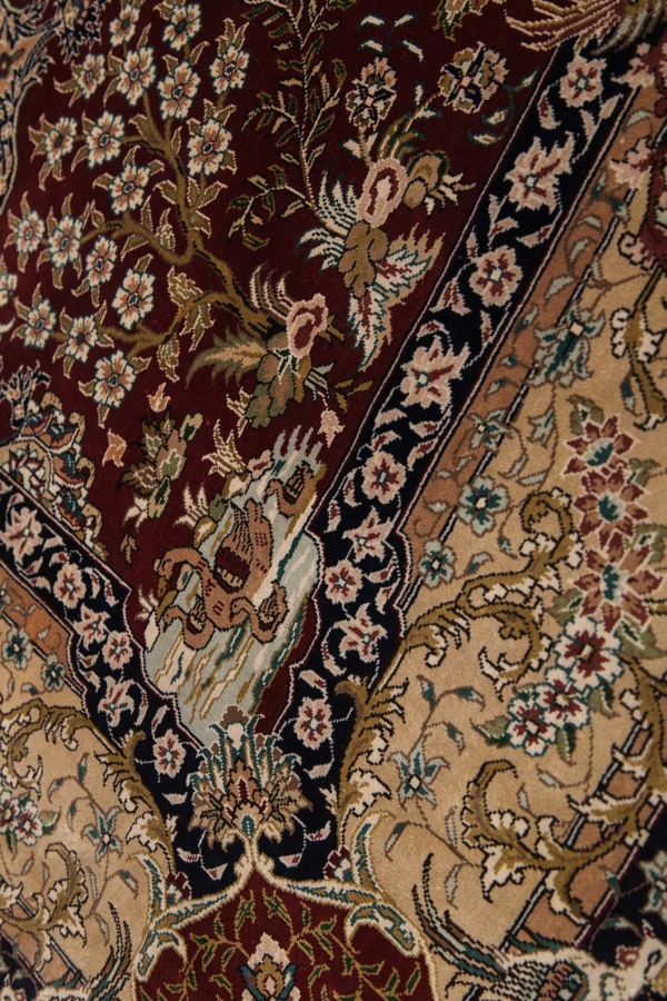 Unusua Signed Turkish Hereke Rug at Essie Carpets, Mayfair London