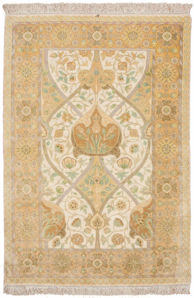 William Morris Persian Tabriz Signed Woven by Special Order Rug at Essie Carpets, Mayfair London