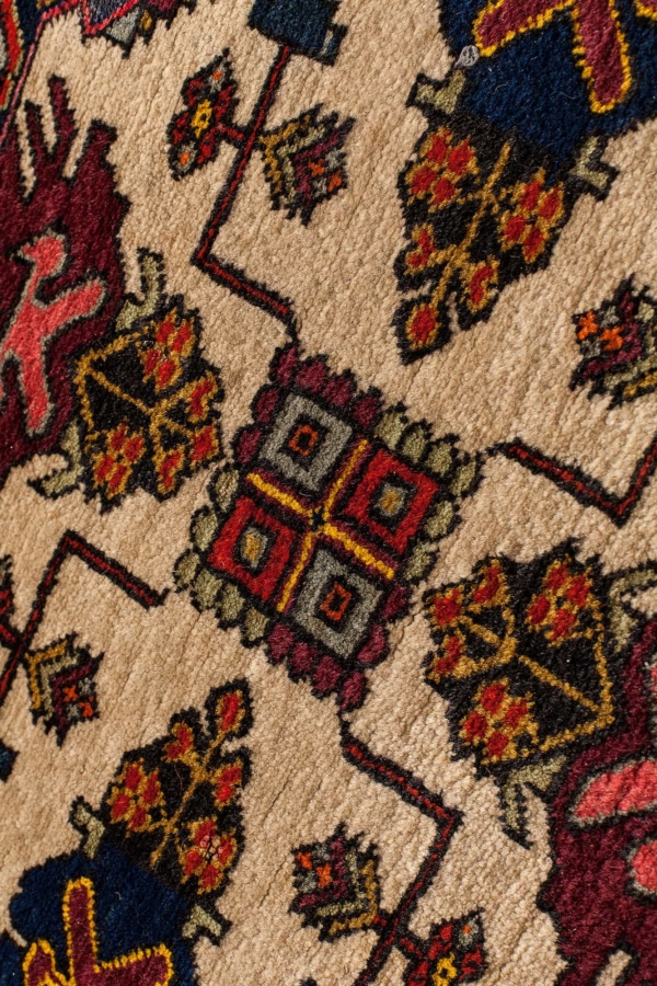 Old Russian Shirvan Rug at Essie Carpets, Mayfair London