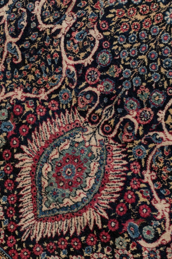 Very Old Extremely Fine Rare Persian Tehran Rug at Essie Carpets, Mayfair London