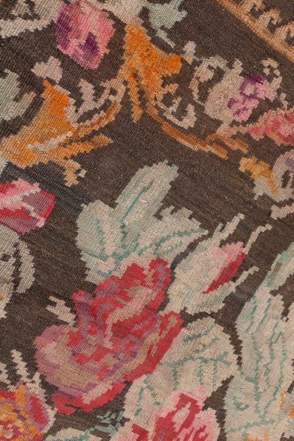  Old Caucasian Karabakh Gol Farangi Kilim at Essie Carpets, Mayfair London