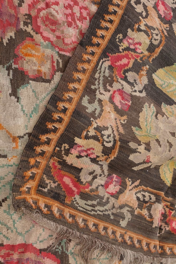  Old Caucasian Karabakh Gol Farangi Kilim at Essie Carpets, Mayfair London