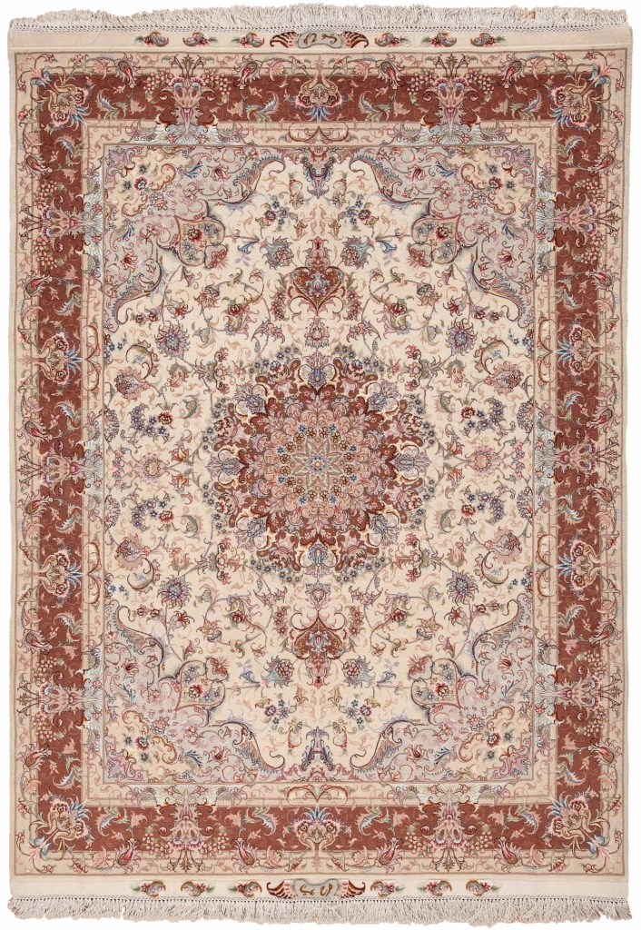 Signed Extremely Fine Tabriz  Rug at Essie Carpets, Mayfair London