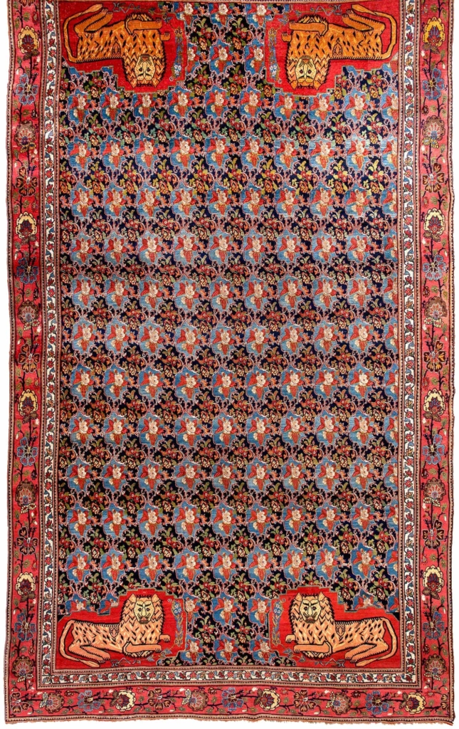 Fine Persian Bidjar Carpet at Essie Carpets, Mayfair London