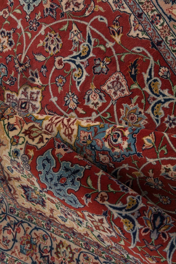 Extremely Fine Persian Esfahan Rug at Essie Carpets, Mayfair London