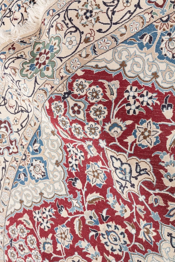 Fine Round Persian Nain Rug at Essie Carpets, Mayfair London