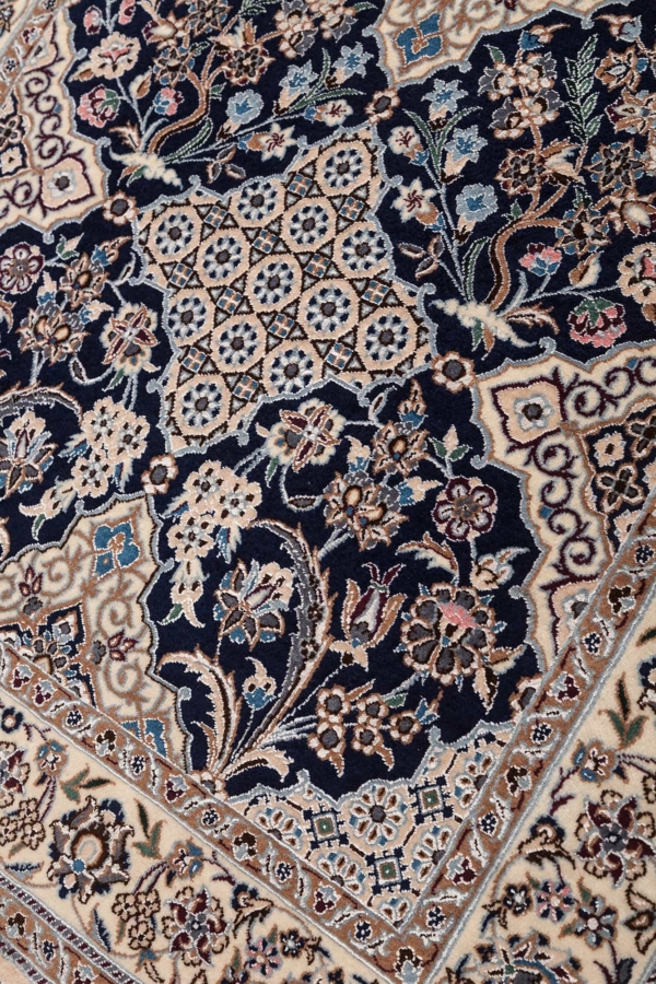 Extremely Fine Signed Persian Nain Runner Runner at Essie Carpets, Mayfair London