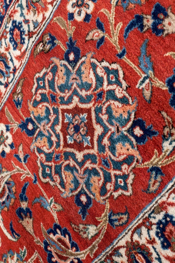 Extremely Fine Esfahan or Isfahan Carpet at Essie Carpets, Mayfair London