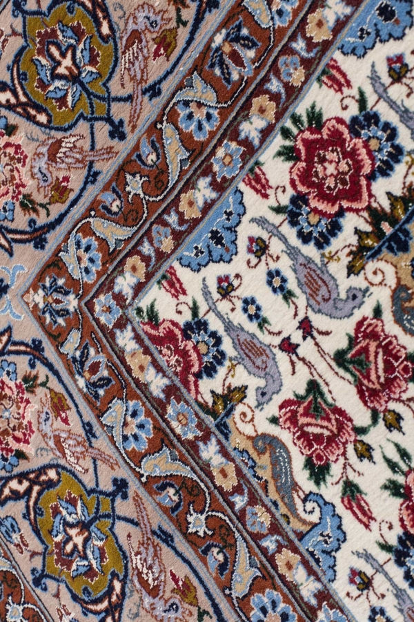 Very Fine Esfahan Signed Rug at Essie Carpets, Mayfair London
