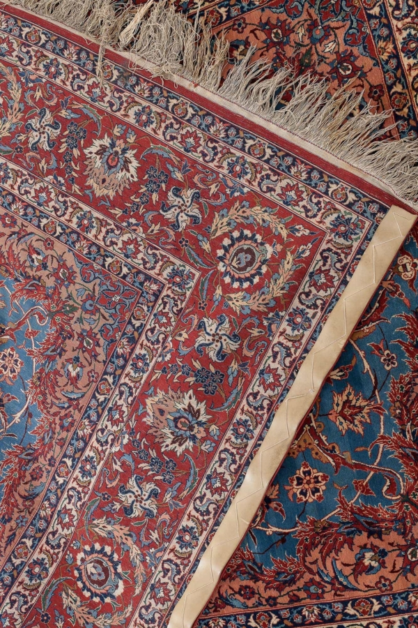 Old Esfahan Rug at Essie Carpets, Mayfair London