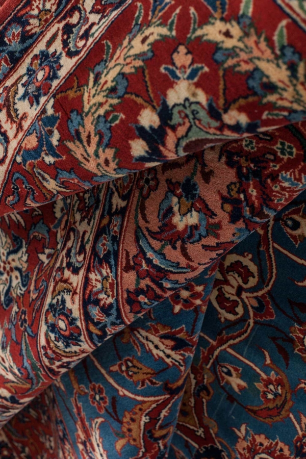 Old Esfahan Rug at Essie Carpets, Mayfair London