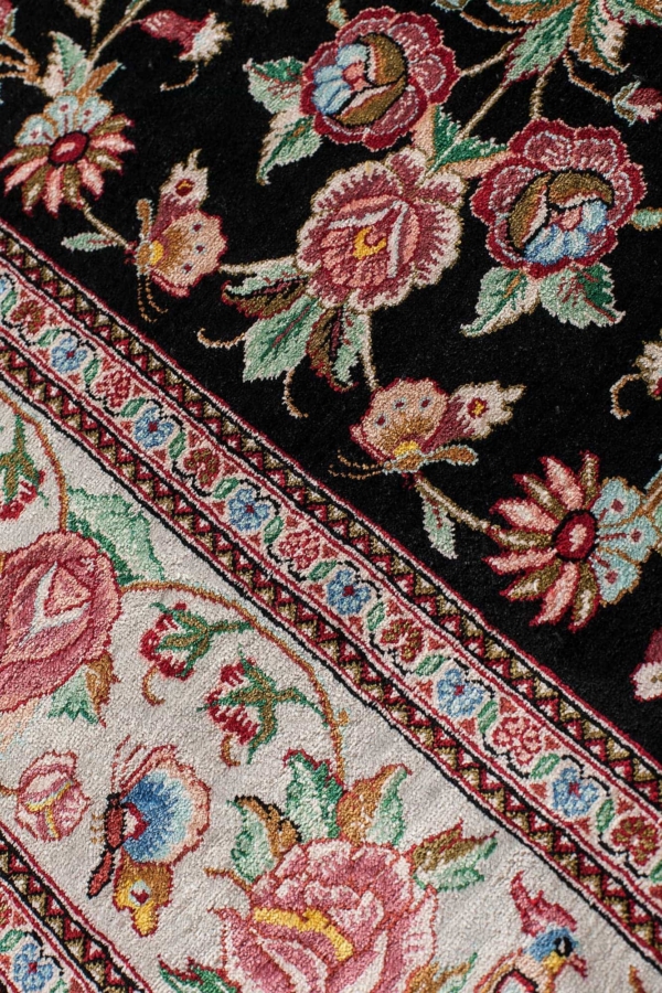 Pure Silk Persian Qum Rug at Essie Carpets, Mayfair London