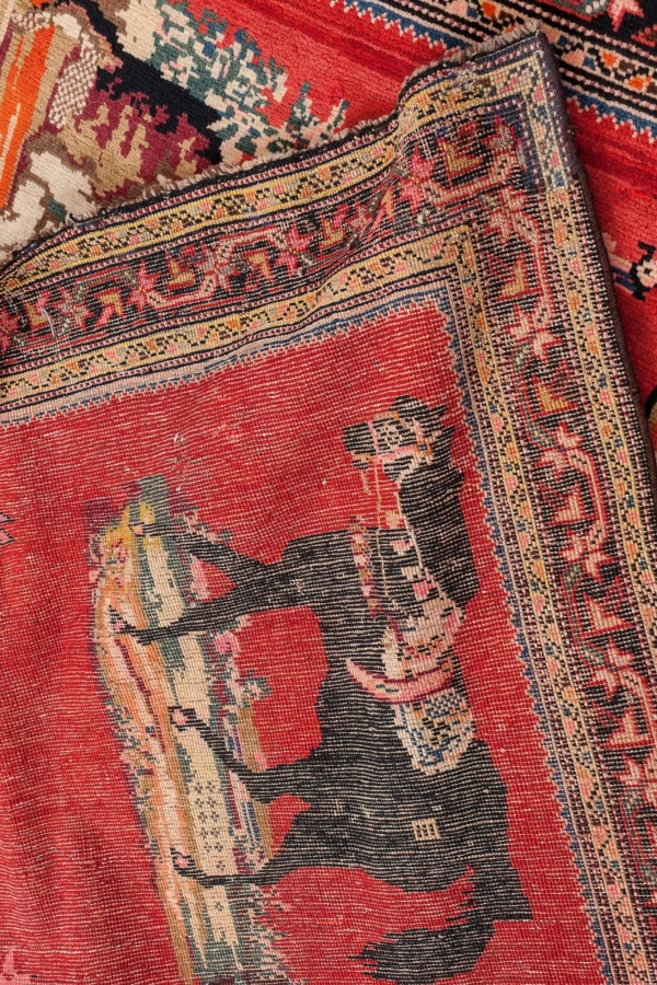 Caucasian Karabakh Pictorial Rug at Essie Carpets, Mayfair London