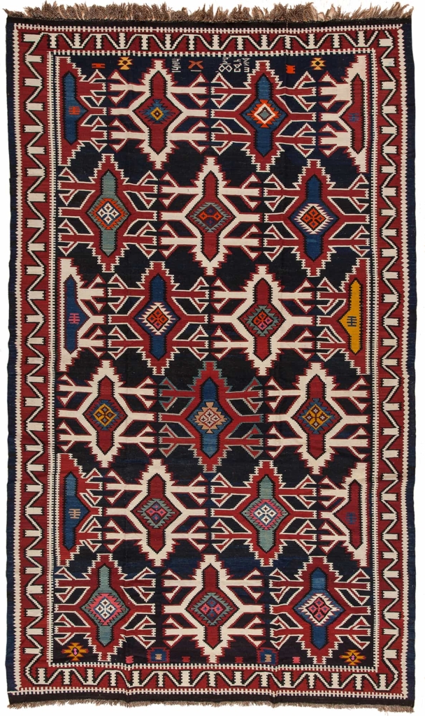 Russian Shirvan  Kilim at Essie Carpets, Mayfair London