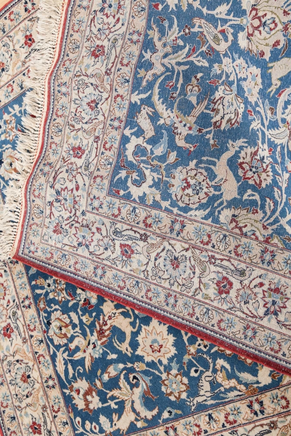 Fine Persian Nain tudeshk Rug at Essie Carpets, Mayfair London