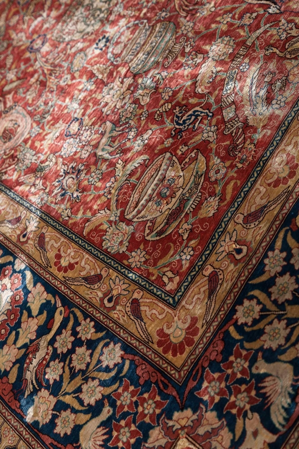 Signed Turkish Hereke Rug at Essie Carpets, Mayfair London