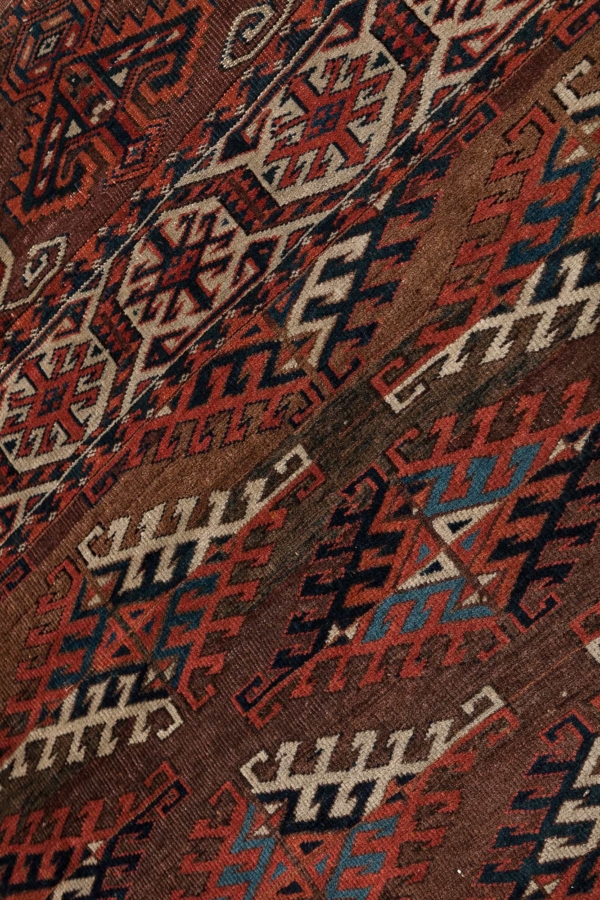 Antique Yamout Carpet at Essie Carpets, Mayfair London