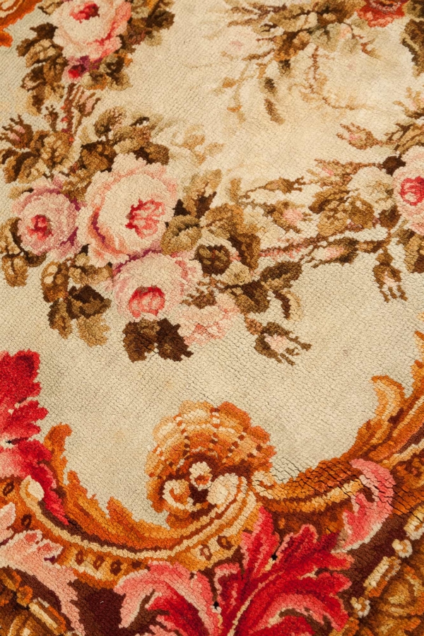 Magnificent Antique English Floral Axminster Rug at Essie Carpets, Mayfair London