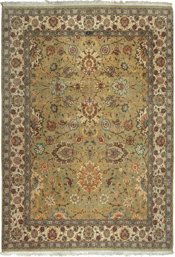 Signed Persian Tabriz Carpet