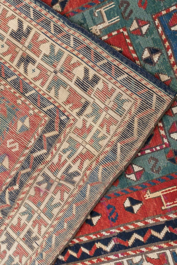 Antique Russian Kazak Rug at Essie Carpets, Mayfair London