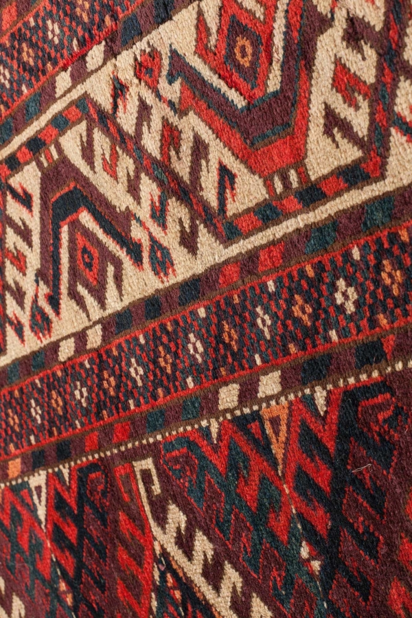 Very Old Yomut Turkmen Carpet at Essie Carpets, Mayfair London