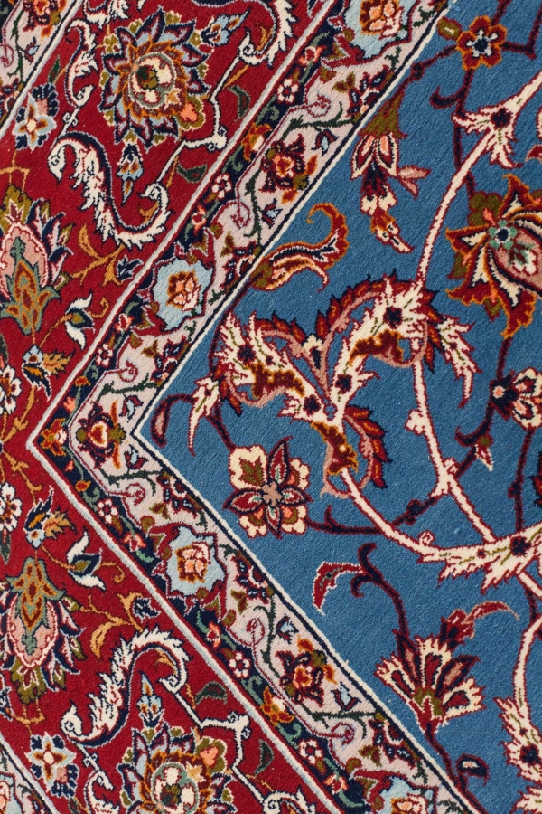 Fine Persian Esfahan Signed Rug at Essie Carpets, Mayfair London