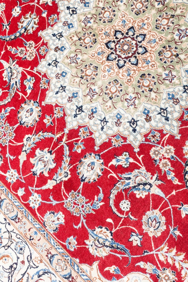 Very Fine Signed Persian Nain Rug at Essie Carpets, Mayfair London