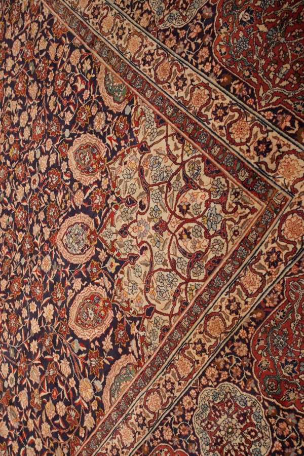 Old Persian Tabriz 'Ardebil' Carpet - Palace Size - Wool