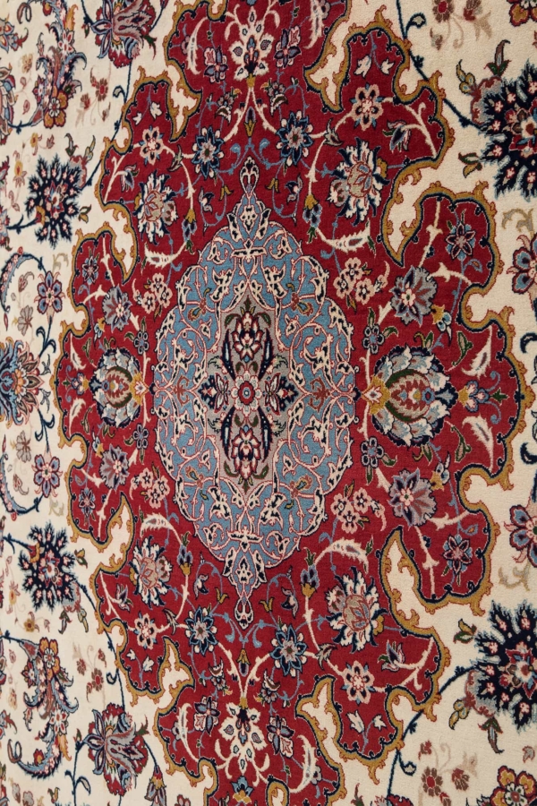 Fine Persian Esfahan Carpet at Essie Carpets, Mayfair London