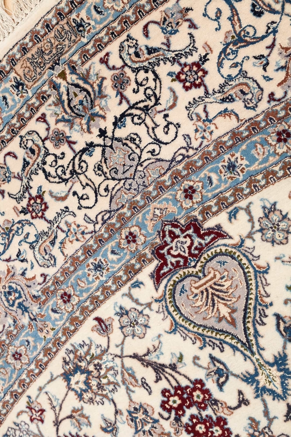 Very Fine Round Persian Nain Rug at Essie Carpets, Mayfair London