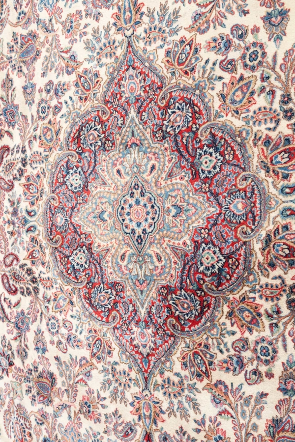 Fine Signed Persian Kerman Carpet at Essie Carpets, Mayfair London