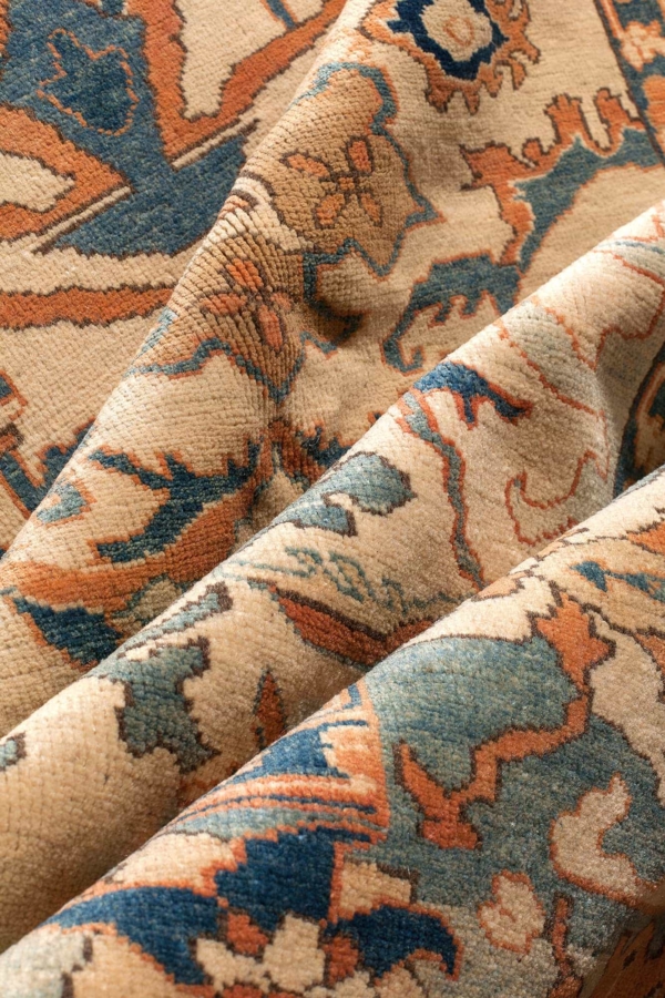 Unusual Persian Heriz Carpet at Essie Carpets, Mayfair London