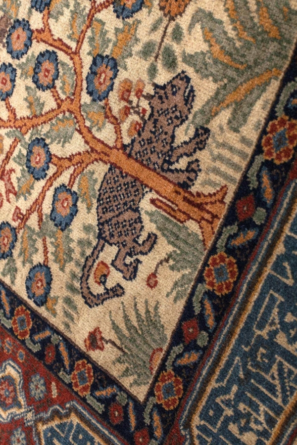 Old Turkish Peacock Rug at Essie Carpets, Mayfair London