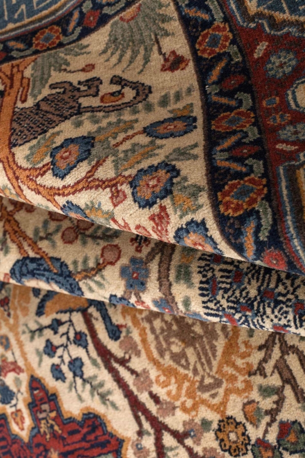 Old Turkish Peacock Rug at Essie Carpets, Mayfair London