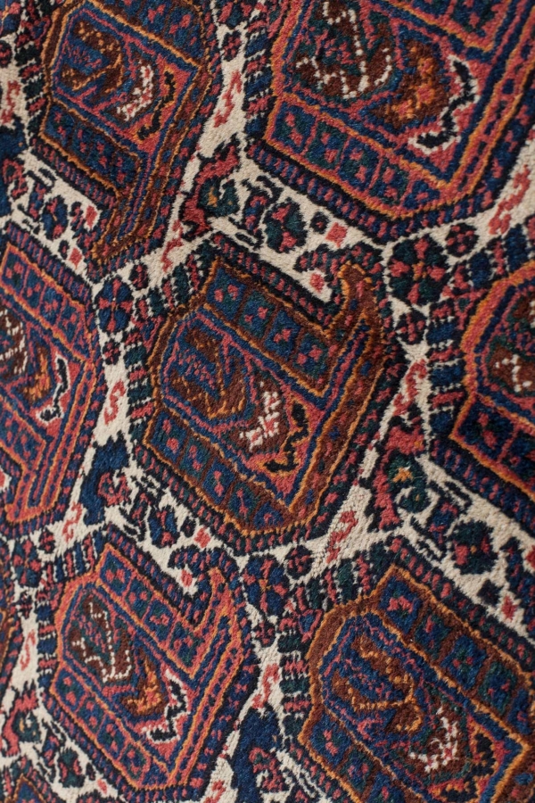 Old Afshar Rug Paisley Design at Essie Carpets, Mayfair London