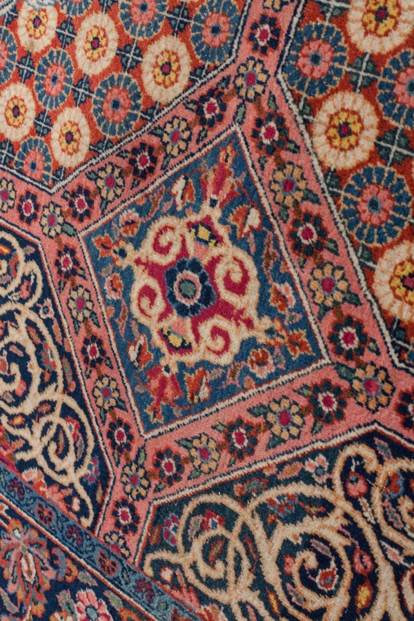 Very Old Fine and Unusual Rare Persian Kashan Rug at Essie Carpets, Mayfair London