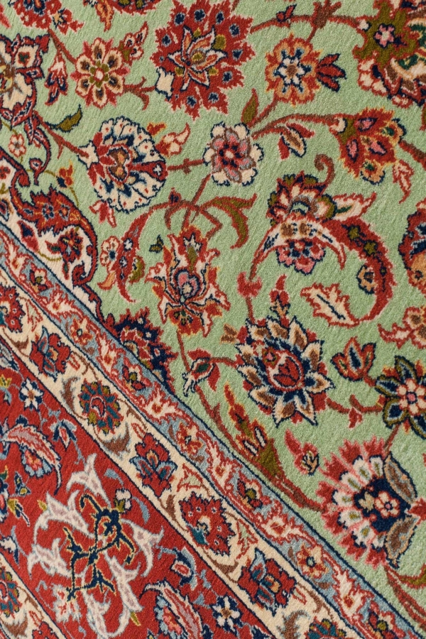 Old Fine Persian Esfahan  Rug at Essie Carpets, Mayfair London